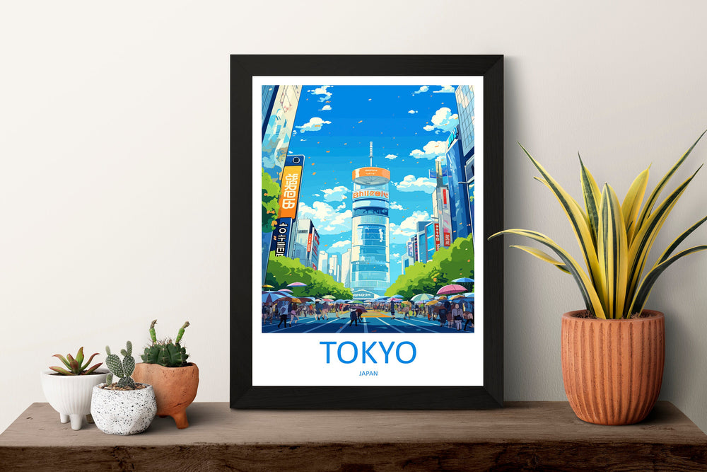 Japan Travel Print Wall Art Japan Wall Hanging Home Décor Japan Gift Art Lovers Tokyo Art Lover Gift Tokyo Travel Gift