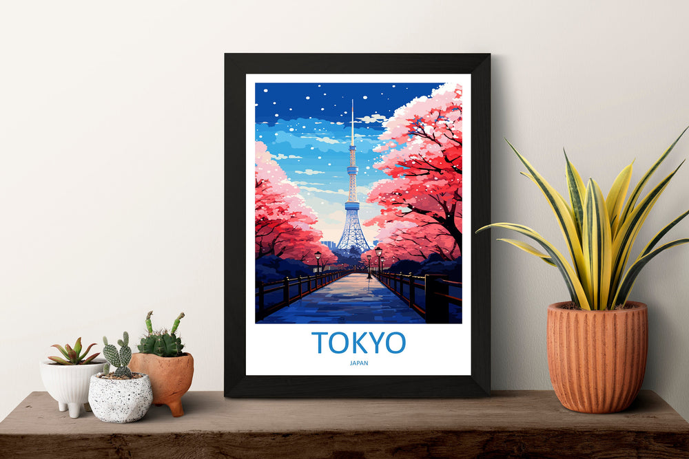 Japan Travel Print Wall Art Japan Wall Hanging Home Décor Japan Gift Art Lovers Tokyo Art Lover Gift Tokyo Travel Gift