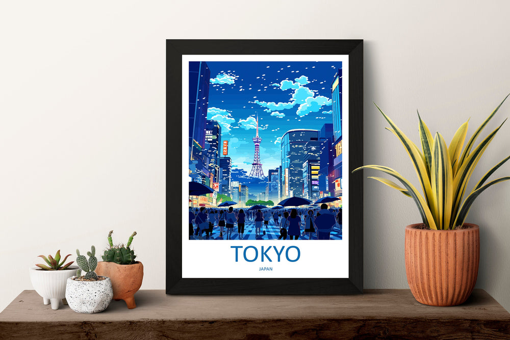 Japan Travel Print Wall Art Japan Wall Hanging Home Décor Japan Gift Art Lovers Tokyo Art Lover Gift Tokyo Travel Gift