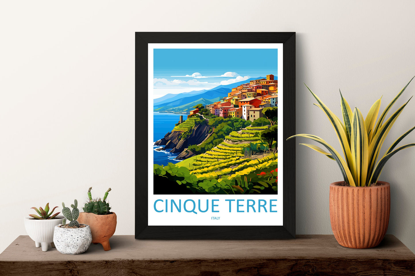 Cinque Terre Travel Print Wall Art Cinque Terre Italy Wall Hanging Home Decoration Cinque Terre Gift Art Lovers Wall Art Print Patmos Italy