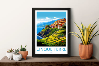Cinque Terre Travel Print Wall Art Cinque Terre Italy Wall Hanging Home Decoration Cinque Terre Gift Art Lovers Wall Art Print Patmos Italy