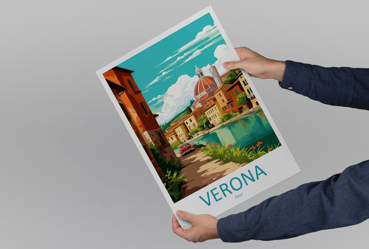 Verona Travel Print Wall Art Verona Italy Wall Hanging Home Decoration Verona Gift Art Lovers Wall Art Print Verona Italy Wall Art Poster
