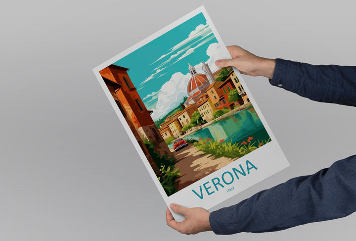 Verona Travel Print Wall Art Verona Italy Wall Hanging Home Decoration Verona Gift Art Lovers Wall Art Print Verona Italy Wall Art Poster