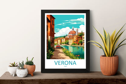 Verona Travel Print Wall Art Verona Italy Wall Hanging Home Decoration Verona Gift Art Lovers Wall Art Print Verona Italy Wall Art Poster