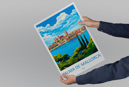 Palma De mallorca Travel Print Wall Art Palma De mallorca Wall Hanging Home Décor Palma De mallorca Gift Art Lovers Spain Art Lover Gift