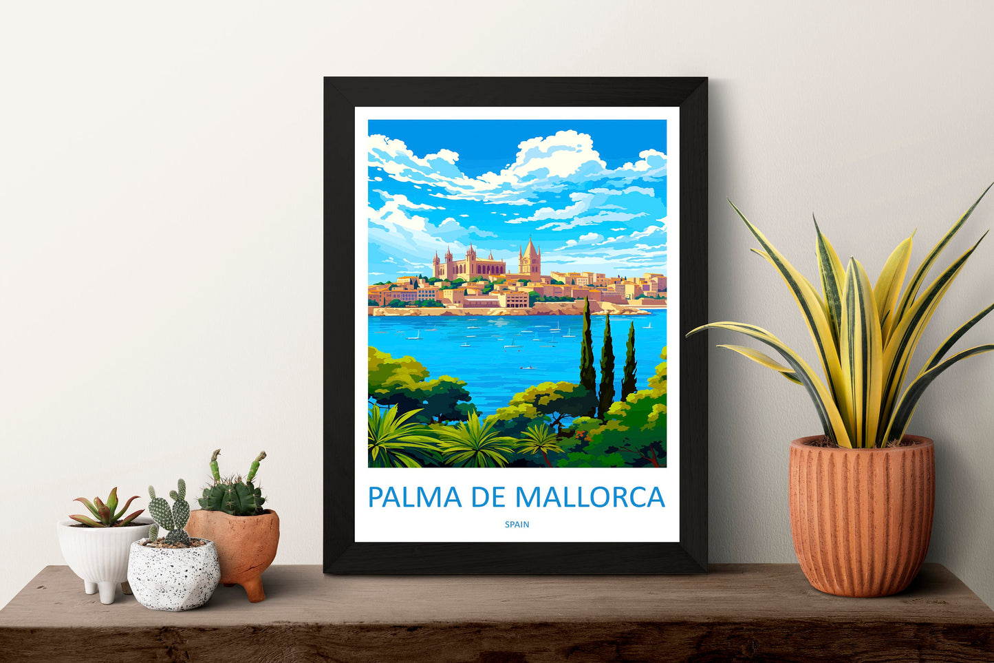 Palma De mallorca Travel Print Wall Art Palma De mallorca Wall Hanging Home Décor Palma De mallorca Gift Art Lovers Spain Art Lover Gift