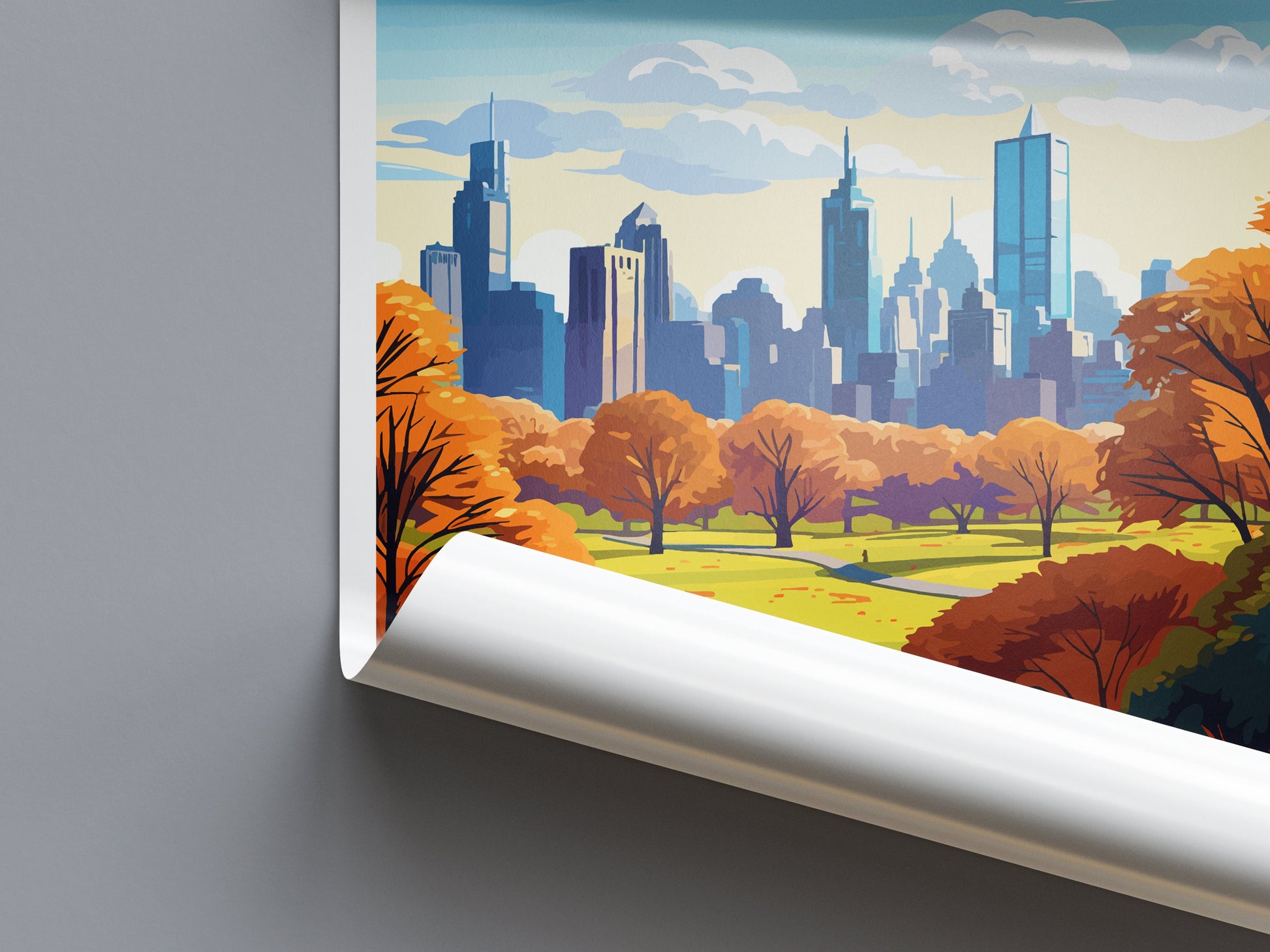 Central Park Travel Print Wall Art Central Park Wall Hanging Home Décor Central Park Gift Art Lovers New York State Art Gift Lover Print