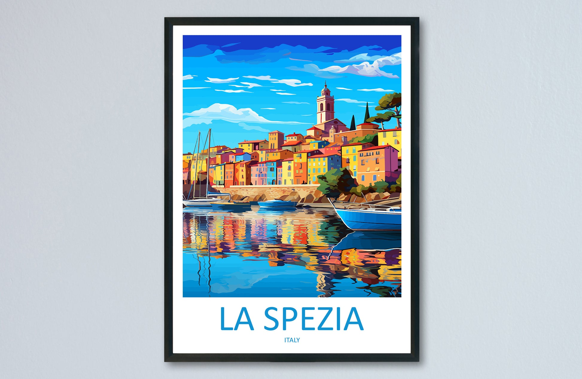 La Spezia Travel Print Wall Art La Spezia Wall Hanging Home Décor La Spezia Gift Art Lovers Italy Art Lover Gift La Spezia Print La Spezia