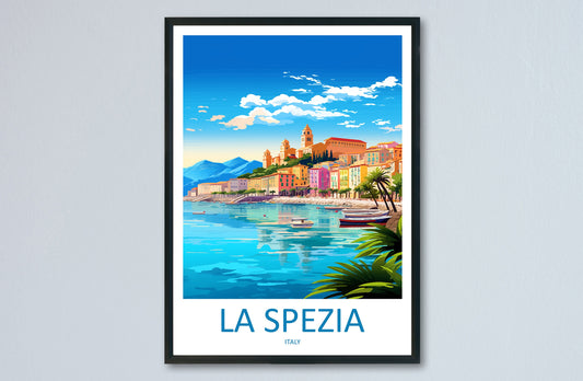 La Spezia Travel Print Wall Art La Spezia Wall Hanging Home Décor La Spezia Gift Art Lovers Italy Art Lover Gift La Spezia Print La Spezia