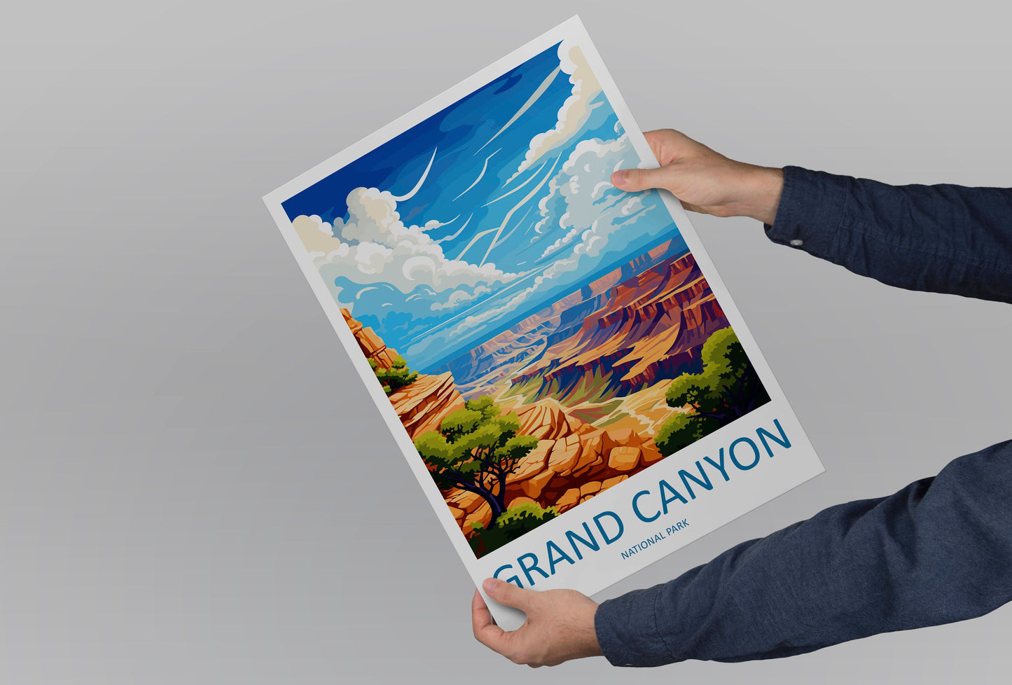 Grand Canyon National Park Travel Print Wall Art Grand Canyon Wall Hanging Home Décor Grand Canyon Gift Art Lovers Arizona Art Lover Gift