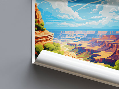 Grand Canyon National Park Travel Print Wall Art Grand Canyon Wall Hanging Home Décor Grand Canyon Gift Art Lovers Arizona Art Lover Gift