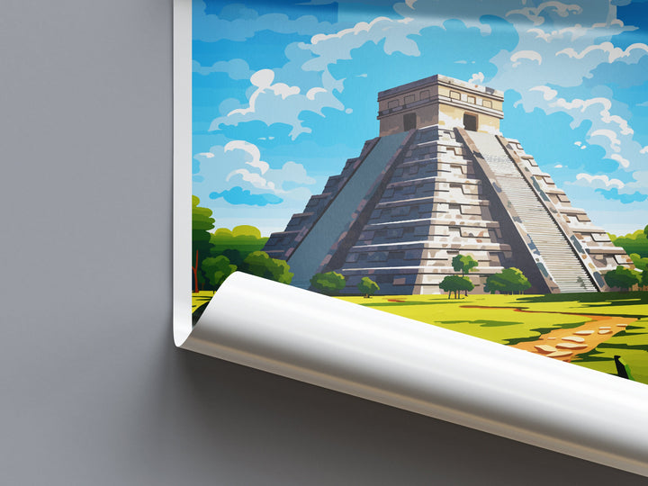Chichen Itza Travel Print Wall Art Chichen Itza Wall Hanging Home Decoration Chichen Itza Gift Art Lovers Wall Art Print Art Chichen Itza