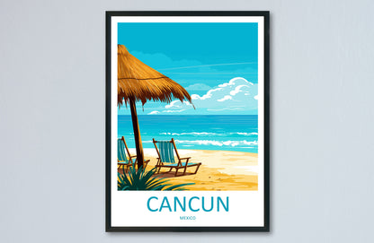 Cancun Travel Print Wall Art Cancun Wall Hanging Home Decoration Cancun Gift Art Lovers Wall Art Print Art Cancun Wall Hanging Poster Decor