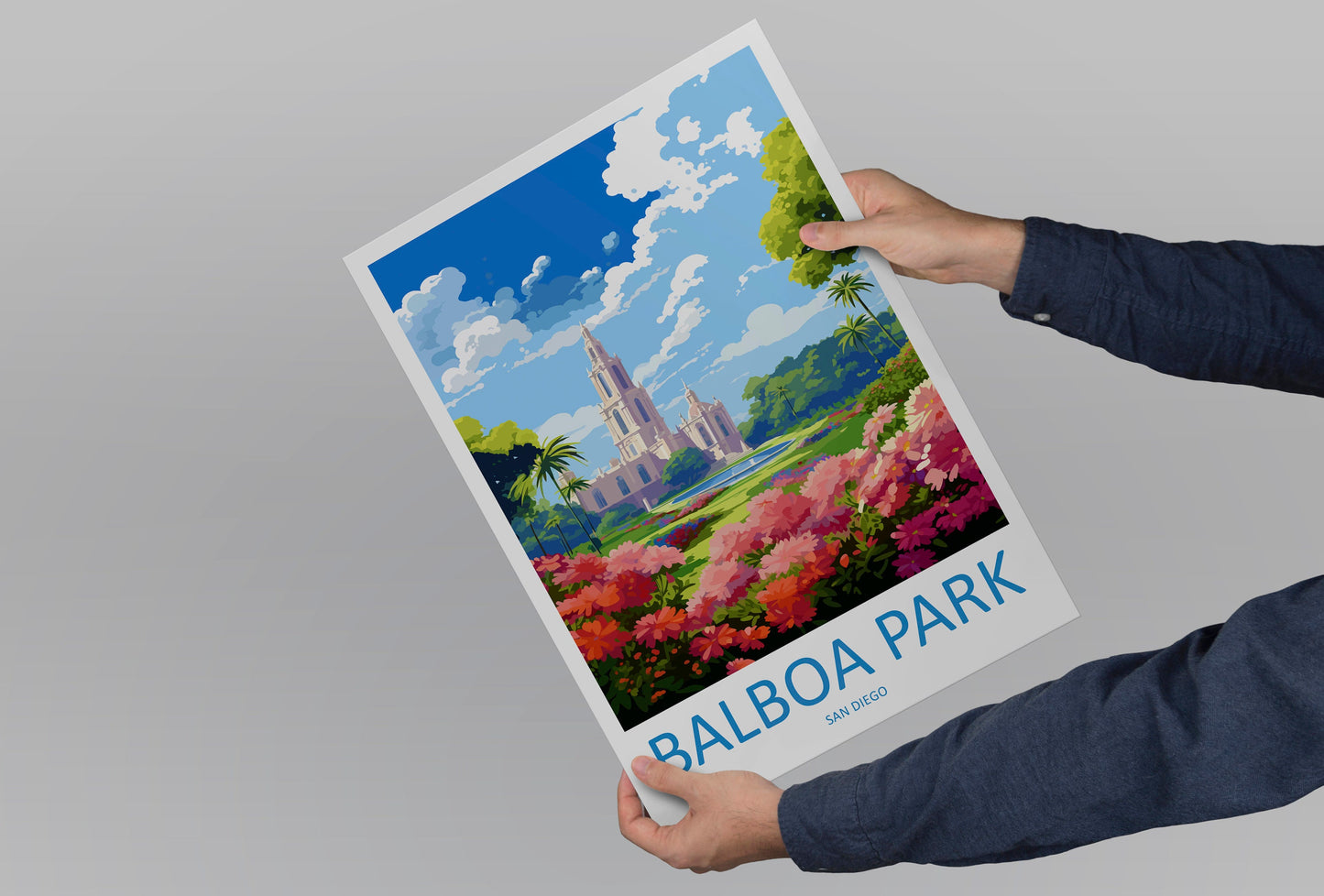Balboa Park Travel Print Wall Art Balboa Park Wall Hanging Home Décor Balboa Park Gift Art Lovers California Art Lover Gift