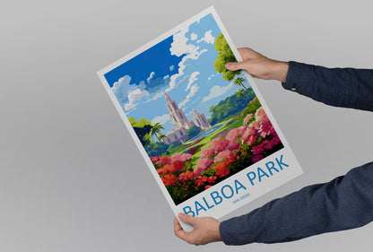 Balboa Park Travel Print Wall Art Balboa Park Wall Hanging Home Décor Balboa Park Gift Art Lovers California Art Lover Gift
