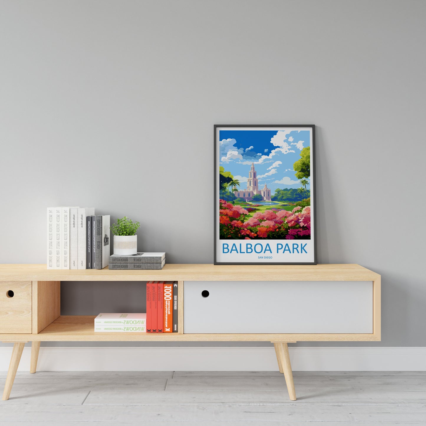 Balboa Park Travel Print Wall Art Balboa Park Wall Hanging Home Décor Balboa Park Gift Art Lovers California Art Lover Gift