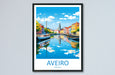 Aveiro Travel Print Wall Art Aveiro Wall Hanging Home Décor Aveiro Gift Art Lovers Portugal Art Lover Gift Aveiro Wall Décor Print