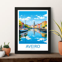 Aveiro Travel Print Wall Art Aveiro Wall Hanging Home Décor Aveiro Gift Art Lovers Portugal Art Lover Gift Aveiro Wall Décor Print