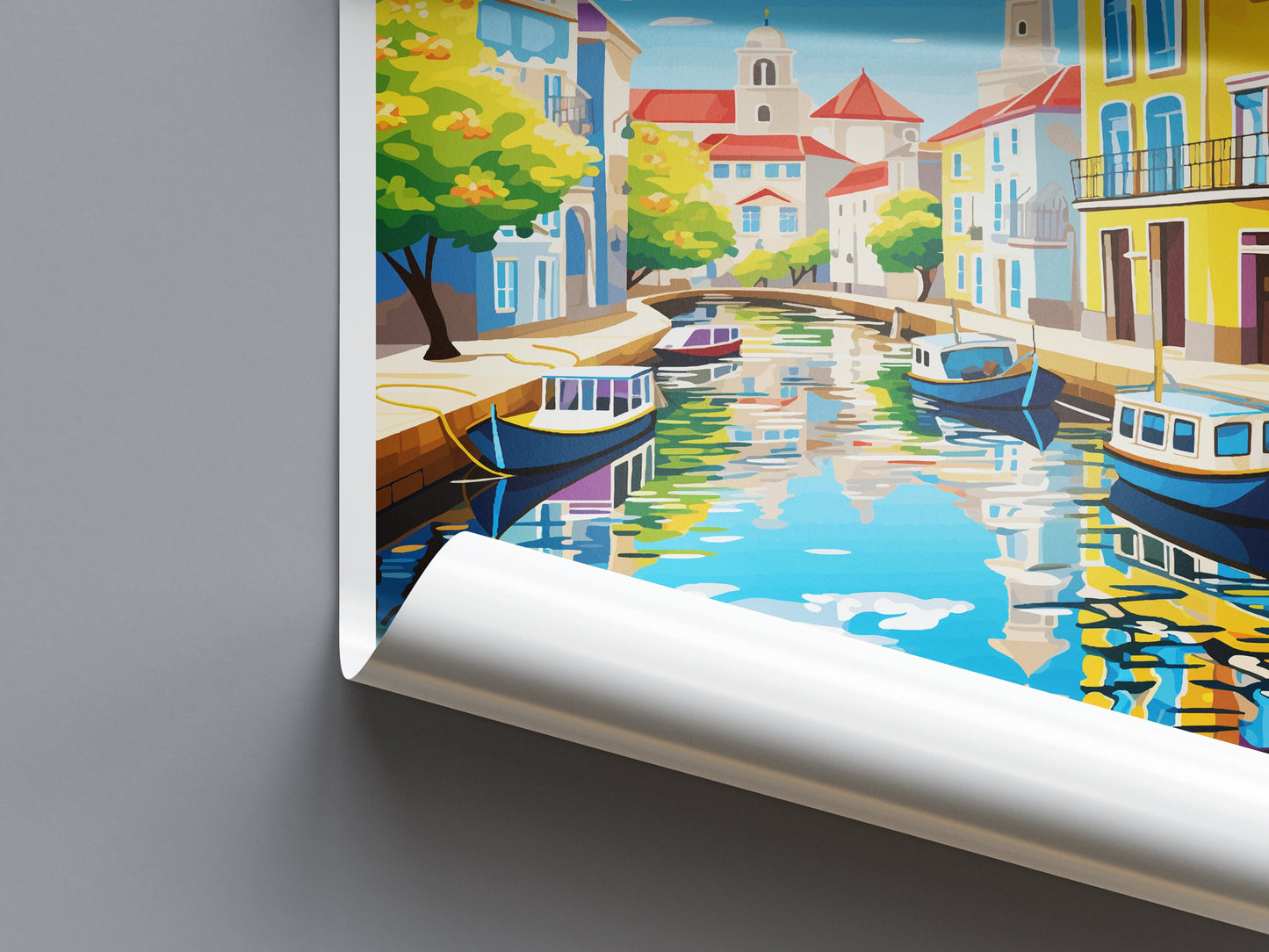 Aveiro Travel Print Wall Art Aveiro Wall Hanging Home Décor Aveiro Gift Art Lovers Portugal Art Lover Gift Aveiro Wall Décor Print