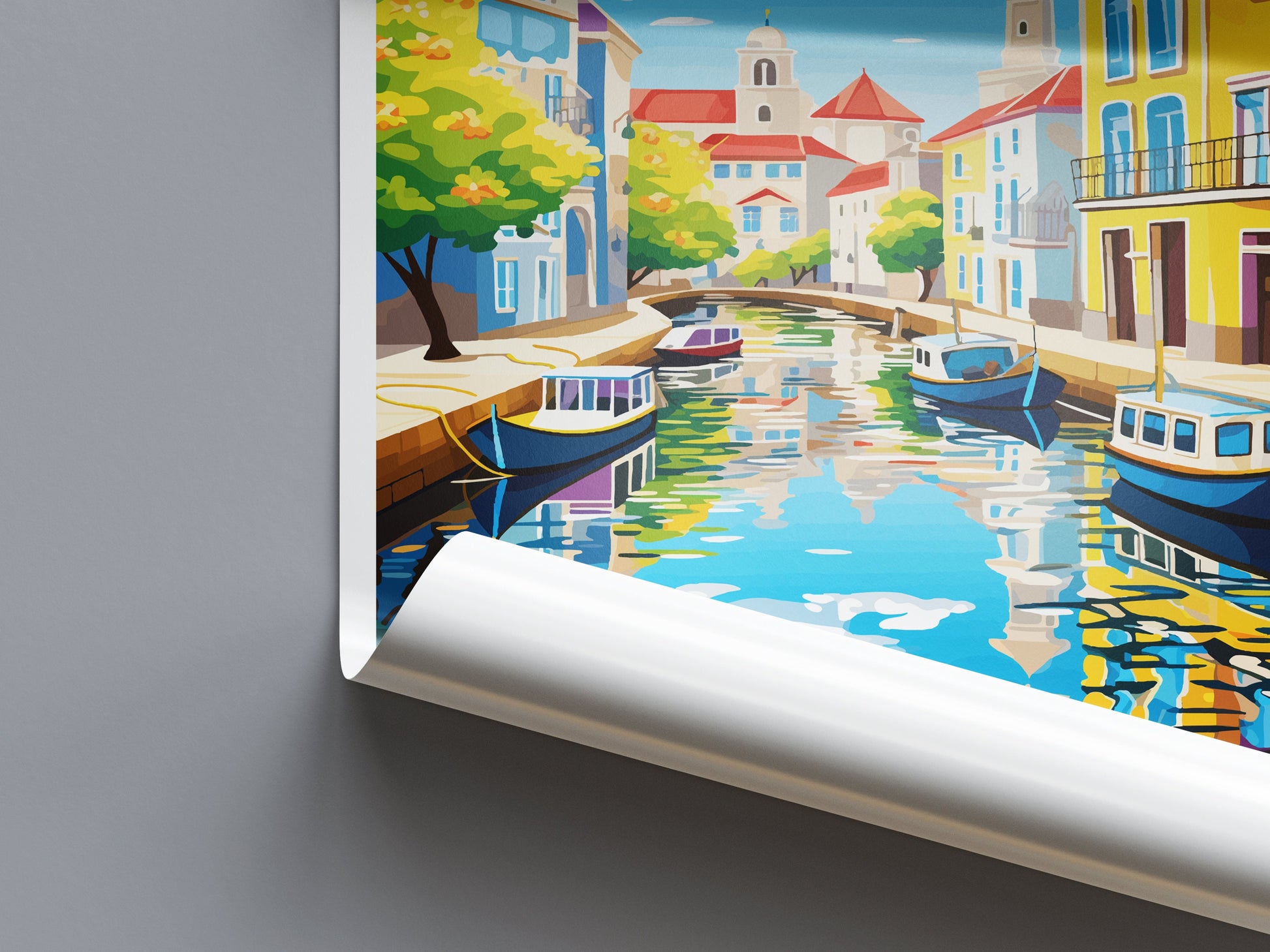 Aveiro Travel Print Wall Art Aveiro Wall Hanging Home Décor Aveiro Gift Art Lovers Portugal Art Lover Gift Aveiro Wall Décor Print