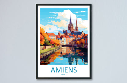 Amiens Travel Print Wall Art Amiens Wall Hanging Home Décor Amiens Gift Art Lovers France Art Lover Gift Amiens Poster