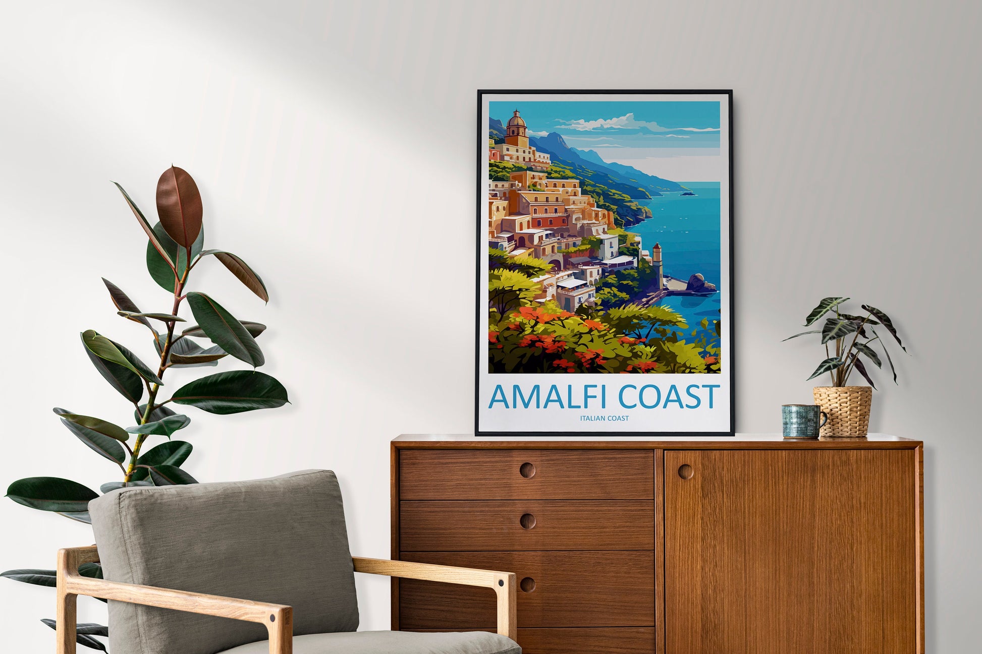 Amalfi Travel Print Wall Art Amalfi Italy Wall Hanging Home Decoration Amalfi Gift Art Lovers Wall Art Print Amalfi Italy Art Amalfi Art