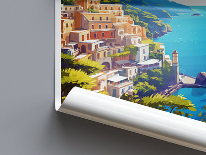Amalfi Travel Print Wall Art Amalfi Italy Wall Hanging Home Decoration Amalfi Gift Art Lovers Wall Art Print Amalfi Italy Art Amalfi Art