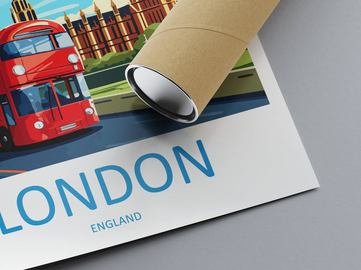 London Travel Print Wall Art London Wall Hanging Home Décor London Gift Art Lovers England Art Lover Gift London Travel Gift