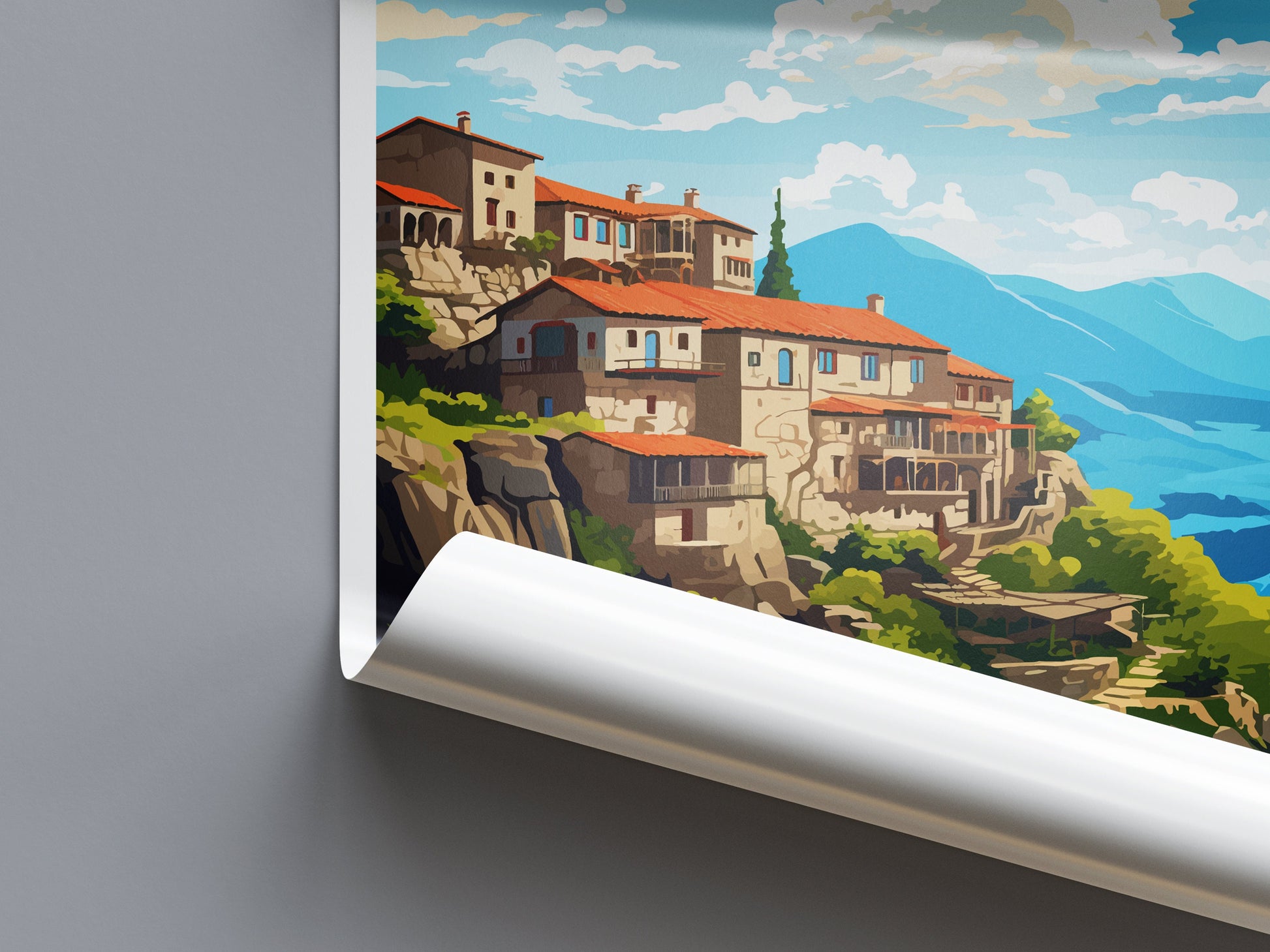 Zagori Travel Print Wall Art Zagori Greece Wall Hanging Home Decoration Zagori Gift Art Lovers Wall Art Print Zagori Greece Wall Poster Art