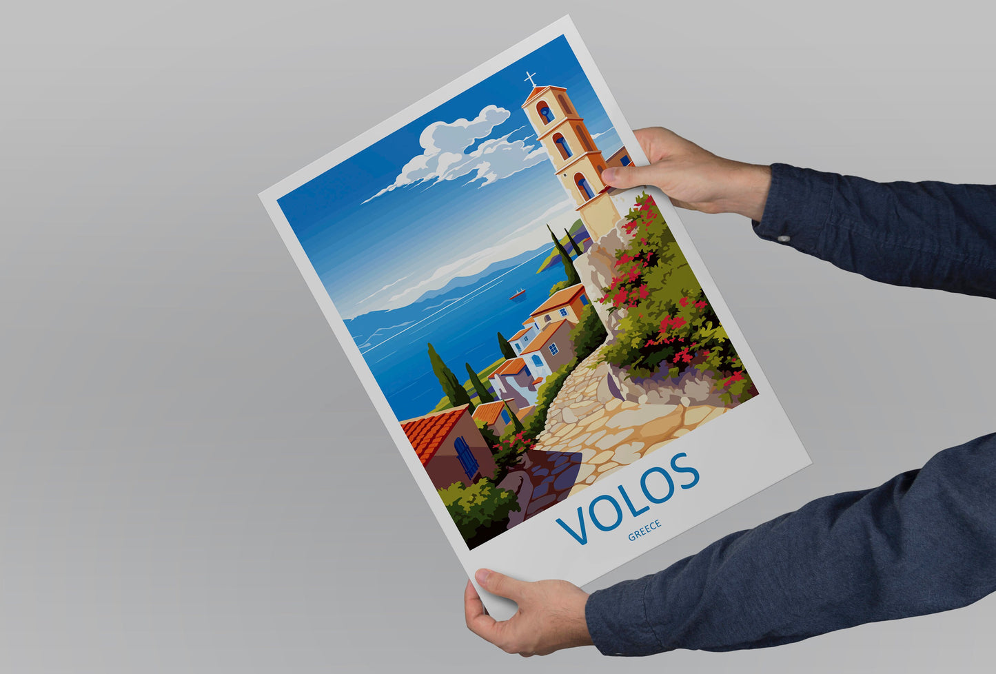 Volos Travel Print Wall Art Volos Greece Wall Hanging Home Decoration Volos Gift Art Lovers Wall Art Print Volos Greece Wall Poster Art