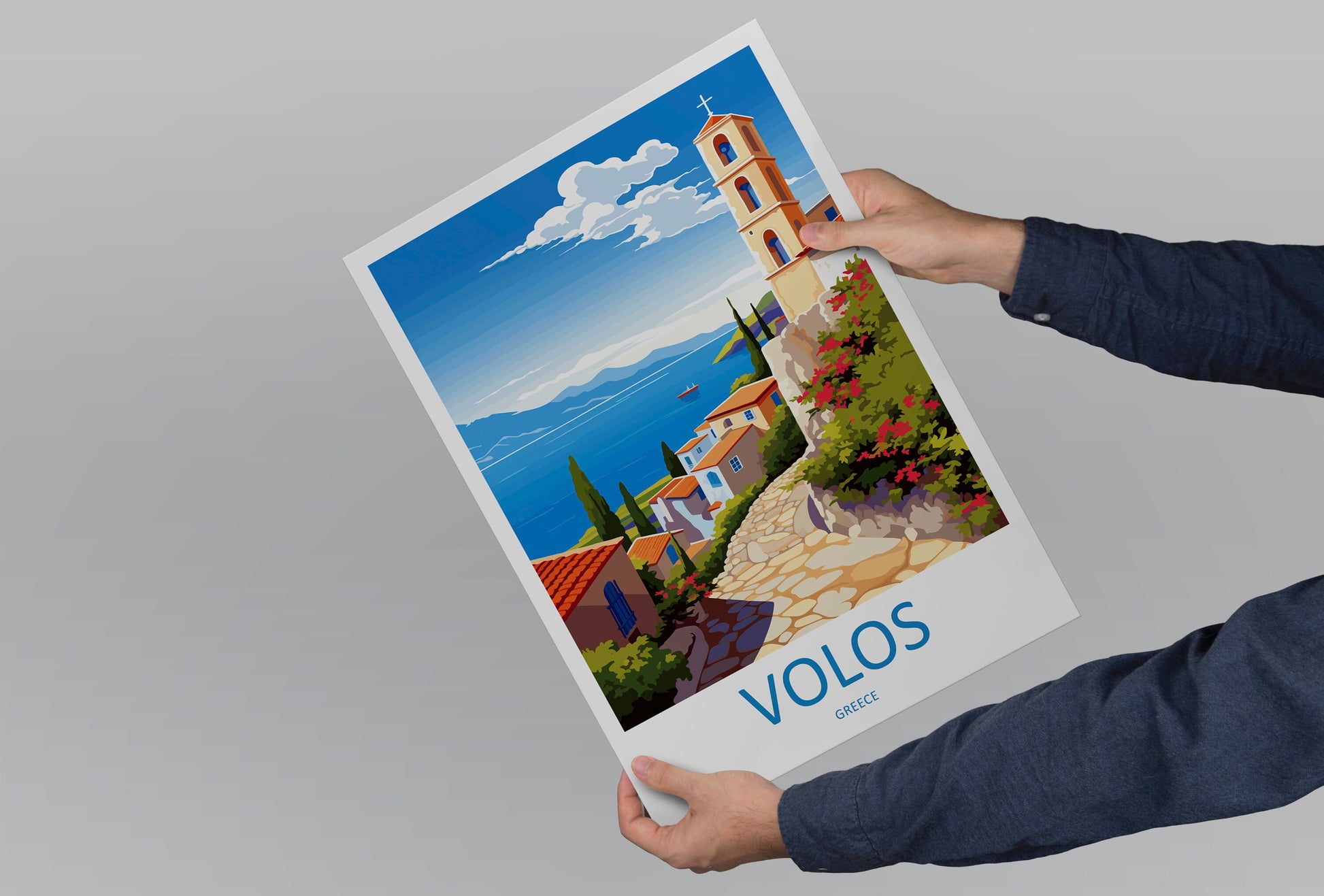 Volos Travel Print Wall Art Volos Greece Wall Hanging Home Decoration Volos Gift Art Lovers Wall Art Print Volos Greece Wall Poster Art