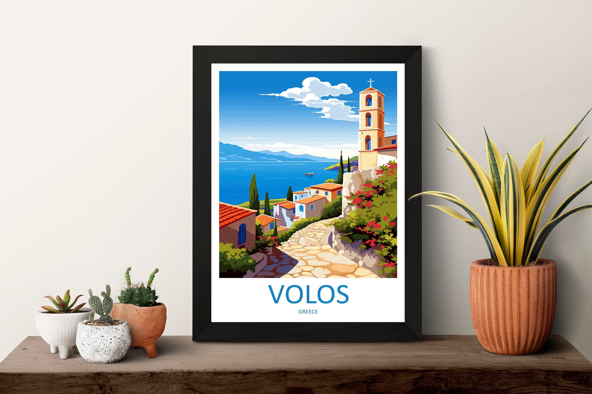 Volos Travel Print Wall Art Volos Greece Wall Hanging Home Decoration Volos Gift Art Lovers Wall Art Print Volos Greece Wall Poster Art
