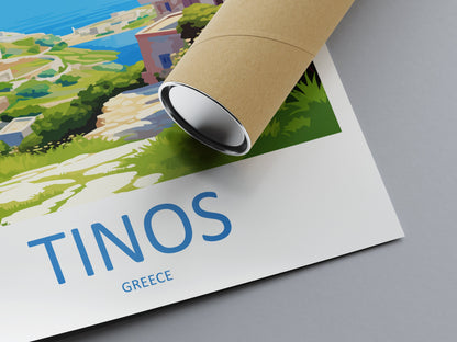 Tinos Travel Print Wall Art Tinos Greece Wall Hanging Home Deco Tinos Gift Art Lovers Wall Art Print Tinos Greece