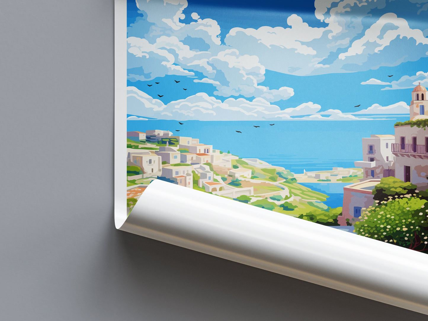 Tinos Travel Print Wall Art Tinos Greece Wall Hanging Home Deco Tinos Gift Art Lovers Wall Art Print Tinos Greece