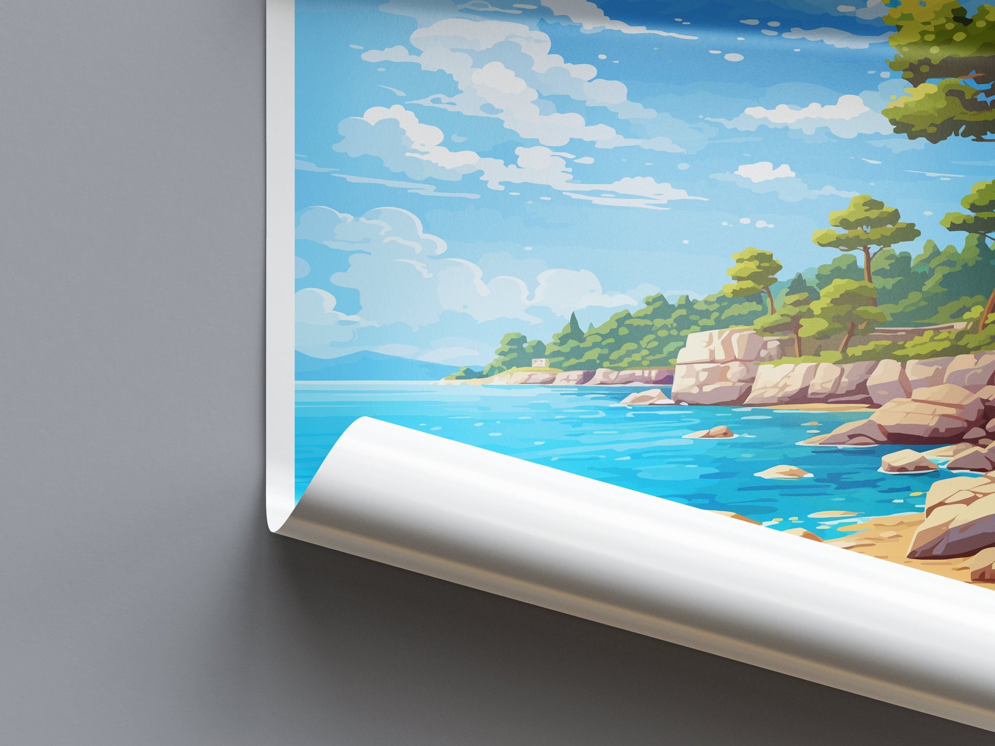 Thassos Travel Print Wall Art Thassos Greece Wall Hanging Home Decoration Thassos Gift Art Lovers Wall Art Print Thassos Greece Wall Art