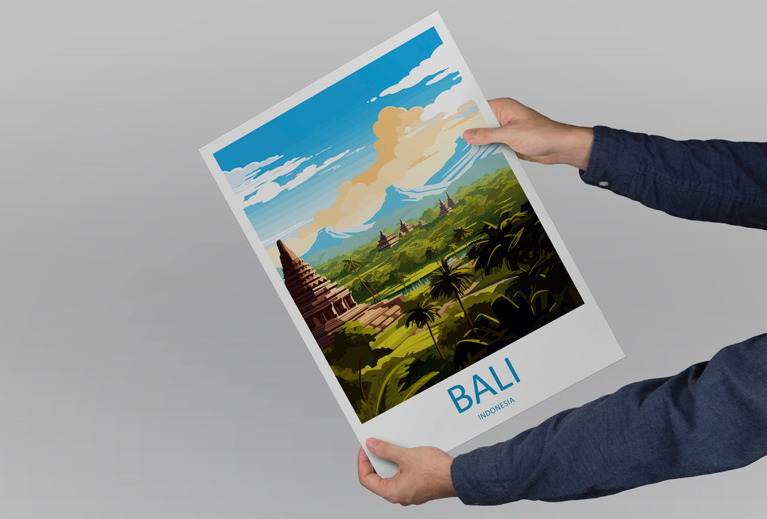 Bali Travel Print Wall Art Bali Wall Hanging Home Décor Bali Gift Art Lovers Indonesia Art Lover Gift Bali Travel Art Poster