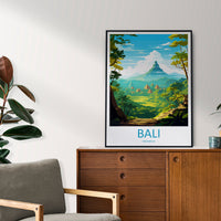 Bali Travel Print Wall Art Bali Wall Hanging Home Décor Bali Gift Art Lovers Indonesia Art Lover Gift Bali Travel Art Poster
