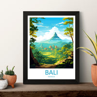 Bali Travel Print Wall Art Bali Wall Hanging Home Décor Bali Gift Art Lovers Indonesia Art Lover Gift Bali Travel Art Poster