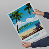 Antigua and Barbuda Travel Print Wall Art Antigua and Barbuda Wall Hanging Home Décor Antigua and Barbuda Gift Art Lovers Wall Art Caribbean
