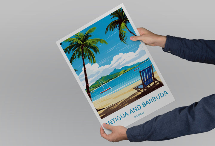 Antigua and Barbuda Travel Print Wall Art Antigua and Barbuda Wall Hanging Home Décor Antigua and Barbuda Gift Art Lovers Wall Art Caribbean