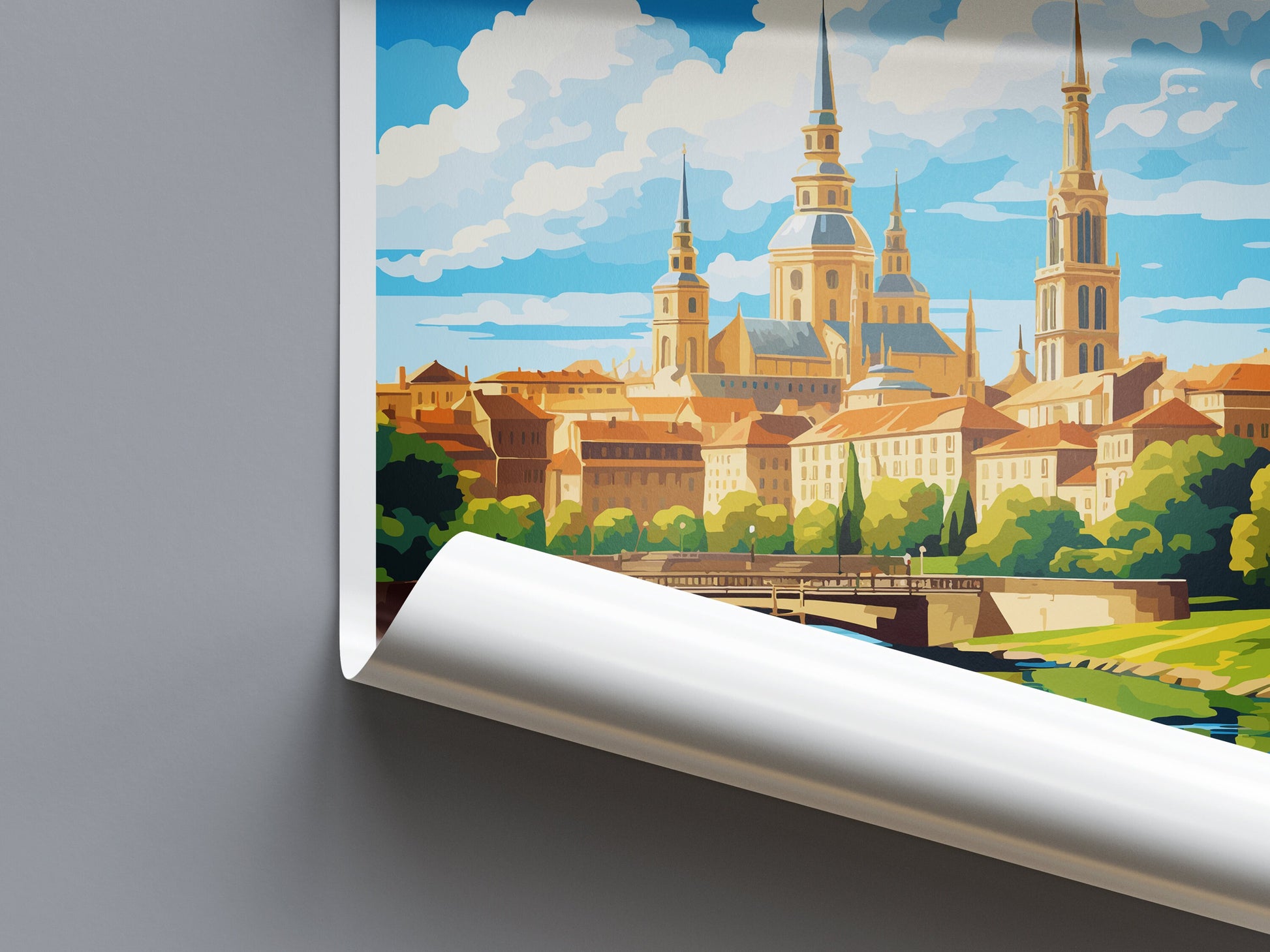 Zaragoza Travel Print Wall Art Zaragoza Wall Hanging Home Décor Zaragoza Gift Art Lovers Spain Art Lover Gift Zaragoza Print Spain Wall Art