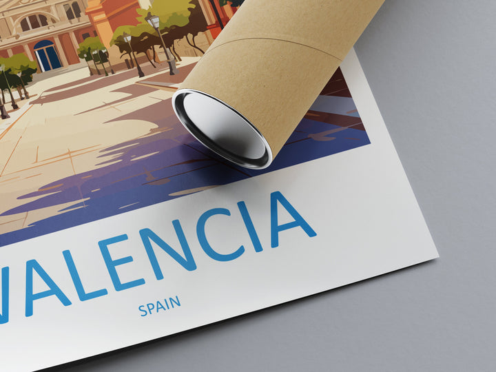 Valencia Travel Print Wall Art Valencia Wall Hanging Home Décor Valencia Gift Art Lovers Spain Art Lover Gift Valencia Print Spain Wall Art