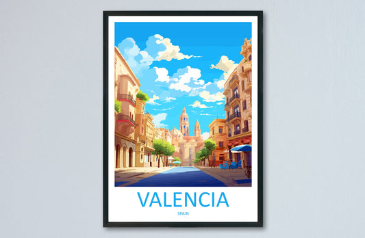 Valencia Travel Print Wall Art Valencia Wall Hanging Home Décor Valencia Gift Art Lovers Spain Art Lover Gift Valencia Print Spain Wall Art