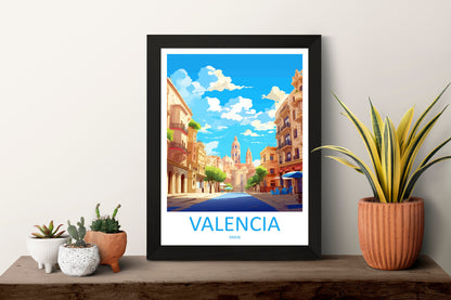 Valencia Travel Print Wall Art Valencia Wall Hanging Home Décor Valencia Gift Art Lovers Spain Art Lover Gift Valencia Print Spain Wall Art
