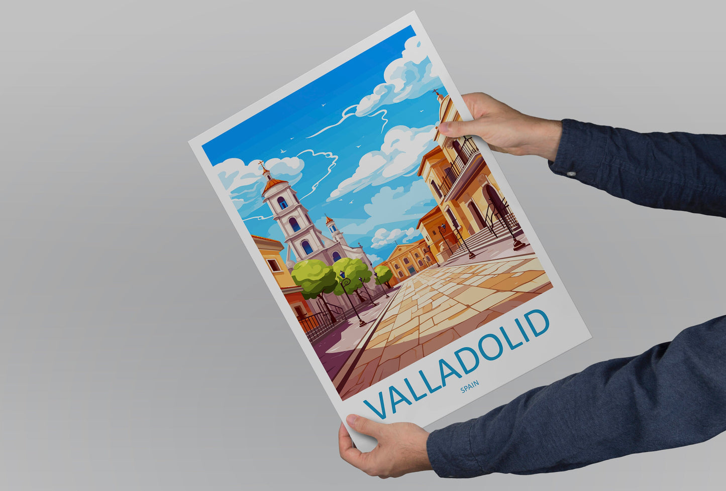 Valladolid Travel Print Wall Art Valladolid Wall Hanging Home Décor Valladolid Gift Art Lovers Spain Art Lover Gift Valladolid Print Spain