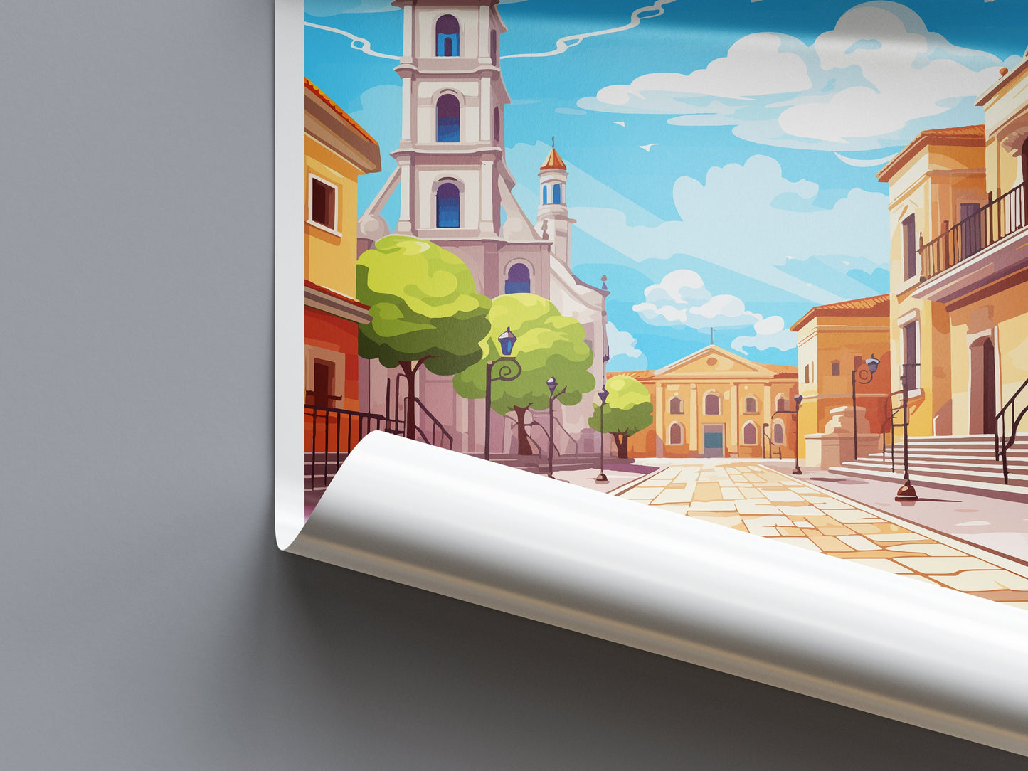 Valladolid Travel Print Wall Art Valladolid Wall Hanging Home Décor Valladolid Gift Art Lovers Spain Art Lover Gift Valladolid Print Spain