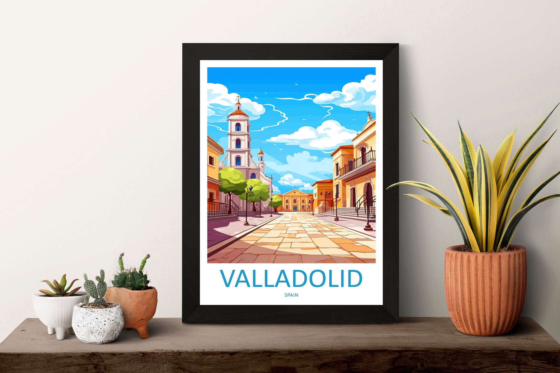 Valladolid Travel Print Wall Art Valladolid Wall Hanging Home Décor Valladolid Gift Art Lovers Spain Art Lover Gift Valladolid Print Spain