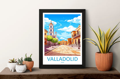 Valladolid Travel Print Wall Art Valladolid Wall Hanging Home Décor Valladolid Gift Art Lovers Spain Art Lover Gift Valladolid Print Spain