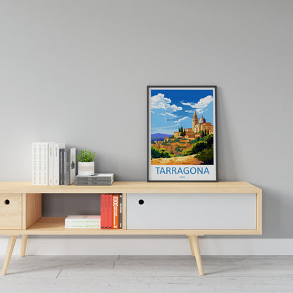 Tarragona Travel Print Wall Art Tarragona Wall Hanging Home Décor Tarragona Gift Art Lovers Spain Art Lover Gift Tarragona Print Spain Art