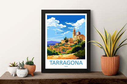 Tarragona Travel Print Wall Art Tarragona Wall Hanging Home Décor Tarragona Gift Art Lovers Spain Art Lover Gift Tarragona Print Spain Art